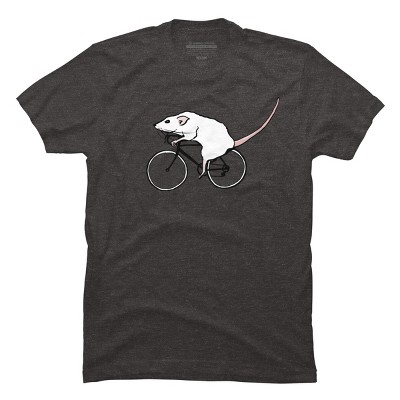 Men's Design By Humans Cycling Rat By TeaandInk T-Shirt