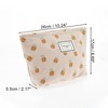 Unique Bargains Women Durable Drawstring Pineapple Cosmetic Bag Khaki 1 Pc - image 2 of 3