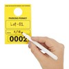 Juvale 100 Pack Temporary Parking Permit Hang Tags Numbered 0001- 0100, Hanging Passes for Car Mirrors, Bulk, Yellow, 3.15 x 4.75 In - 3 of 4