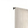 Commonwealth Habitat Hathaway Scroll Motif Tailored Sheer Window Panel - Cream - image 2 of 3