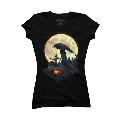 Junior's Design By Humans Halloween Theme By chriskar T-Shirt