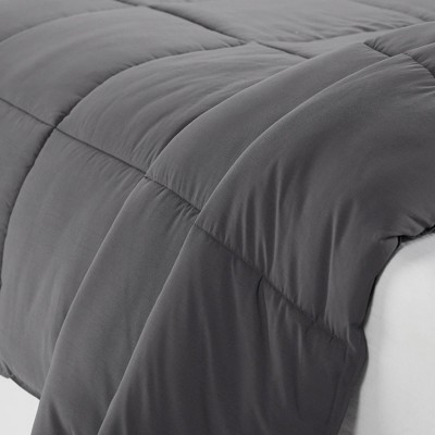 Gray Full/Queen Microfiber Comforter Set