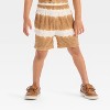 Grayson Mini Toddler Boys' Textured Woven Shirt and Shorts Set - Brown - 4 of 4
