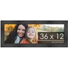 PosterPalooza | Panoramic Contemporary Black Picture Frame - UV Acrylic, Foam Board Backing, Hanging Hardware - 2 of 4
