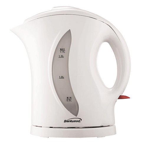 at Home Electric Tea Kettle, White