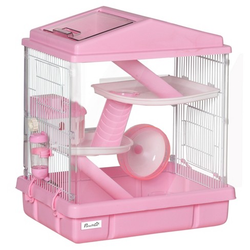 pink gerbil cages