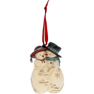Pavilion Gift Company - A Precious Joy - 4" Snowcouple Ornament - Decorative Objects - 1 of 4
