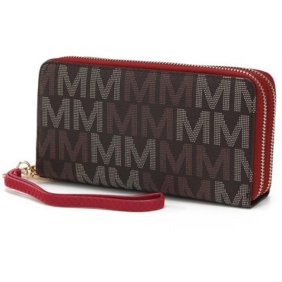 MKF Collection Hofstra M Signature Wristlet Wallet Vegan Leather Card Slots by Mia K