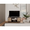 NicBex TV Stands for 60 inch TV,Modern Entertainment Center with 2 Cabinets and 3 Shelves,TV Console for Living Room, Bedroom, Home,Brown - 2 of 4