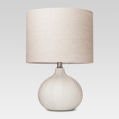 Textured Ceramic Accent Lamp Cream  - Threshold™