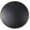 GlasFlength Decorative Wall Mirrors Modern Round Mirror with Metal Frame Elegant Design for Bathroom and Living Spaces, Gold, 36"*36"*1.1" - 4 of 4