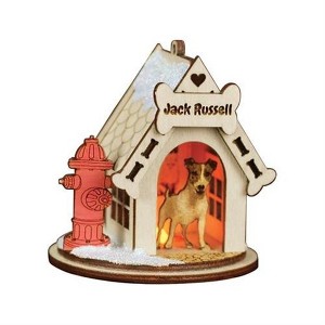 Old World Christmas Ginger Cottages Wooden Ornament for Christmas Tree, Jack Russell Doghouse - 1 of 4