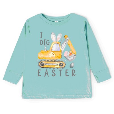 The Juniper Shop I Dig Easter Toddler Long Sleeve Tee