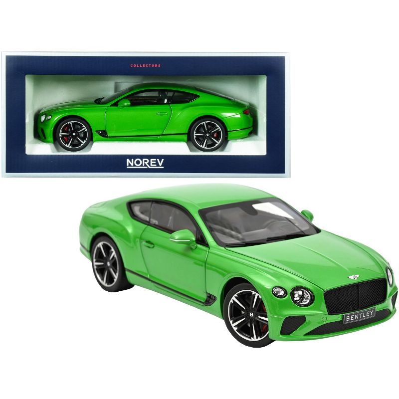 2018 Bentley Continental GT Apple Green Metallic 1/18 Diecast Model Car by Norev, 1 of 4