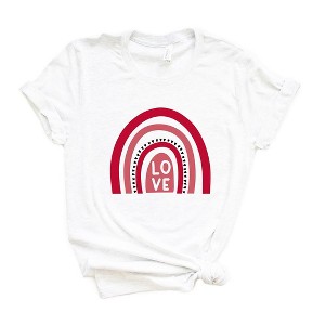 Simply Sage Market Women's Love Rainbow Short Sleeve Graphic Tee - 1 of 4
