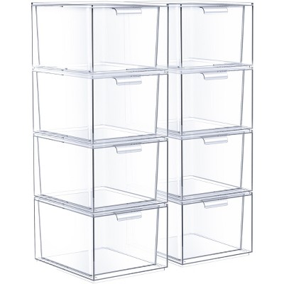 Sorbus Stackable Acrylic Drawers - Clear Make Up Organizers for Vanity