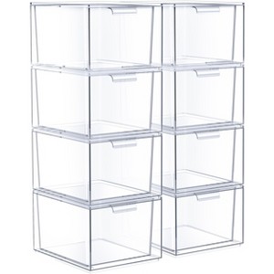Sorbus Stackable Acrylic Drawers - Versatile, Space-Saving Storage Solution for Home, Kitchen, and Bathroom - 1 of 4