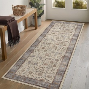 Fulvari Boho Bedroom Area Rug,Soft Vintage Washable Rugs for Living Room,Non Shedding Disdressed Floor Carpets for Home Decor Dining Room - 1 of 4