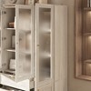 FUFU&GAGA Grey Modular Combination Decorative Cabinet, Any combination can be assembled, Frosted Glass Door, Create Elegant Home Space - 4 of 4