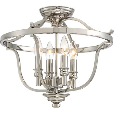 Minka Lavery Audrey's Point 17 1/4" Wide Polished Nickel Ceiling Light