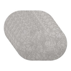 REGALWOVEN Placemats Set of 6 Leather Placemats for Kitchen Dining Table Decor Waterproof Heat Resistant Table Placemats - 1 of 4