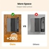 C Shaped End Table 27 inches High, Side Table for Couch Slide Under, C Table Sofa Side End Table for Living Room - 4 of 4