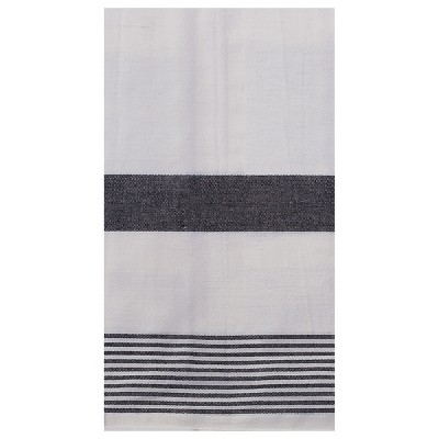 ECO THINSTRIPE Kitchen Towel 50x70 cm, White/Black