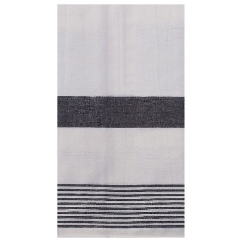 C&f Home Black & White Stripe Woven Cotton Kitchen Towel : Target