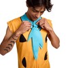 The Flintstones Fred Flintstone Adult Long Sleeve Hooded Cosplay Onesie Costume Union Suit - 2 of 4
