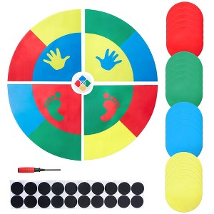 Yescom WinSpin Twister Game/eachers' Choice Allin1/ 4 Prize Wheel Template Replacement  Template Body Twister Moves Board Sport Kids Adult - 1 of 4