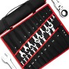GustoWave Complete Ratcheting Wrench Set 20pcs - Metric and Standard - Combination Ratchet Wrench Set - Cr-V Steel with Tool Bag for Home - 3 of 4