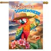 Briarwood Lane Summer House Flag 40x28 For Outdoor Sunset Parrot For Summer House Flag - 2 of 4