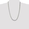 Black Bow Jewelry Men's 7mm, Sterling Silver Solid Flat Curb Chain Necklace - 2 of 4