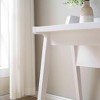 KTMBDW Home office Writing Desk - Home Office Workbench Desk with Wooden Leg Frame, Laptop Computer Work Study Table for Living Room, White - 3 of 4
