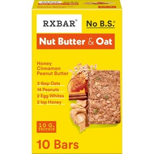 RXBAR Nut Butter and Oat Protein Bars Honey Cinnamon Peanut Butter - 19.4oz/10ct - 1 of 4