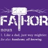 Women's Design By Humans Viking Mightier Hero Fa-Thor Dad By EijhaBuddha Racerback Tank Top - 2 of 2