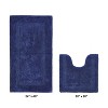 Lux Premium 100% Cotton Tufted Solid Reversible 2 PC Bath Rug Set – Ultra-Soft, Water-Absorbent, Durable, Machine Washable Bathroom Rug - 2 of 4