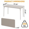 5-Piece Card Table Set,Folding Card Table and Chair Set of 5 Portable with Padded Tabletop - 2 of 4