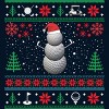 Men's Design By Humans Christmas Golf Golfing Golfer Ugly Christmas Xmas By pahari Tank Top - 2 of 3