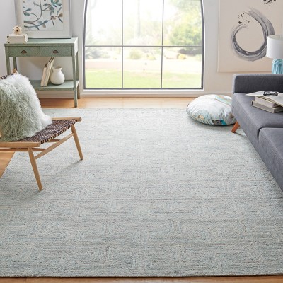 Gray Hand-Tufted Wool 8' x 10' Area Rug