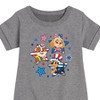 Girls' - Paw Patrol - Americana Graphic Short Sleeve Fleece Dress - 2 of 4