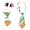 Elerevyo Women's Adjustable Stripe Plastic Clip Closure Bow Tie One Size - 3 of 4