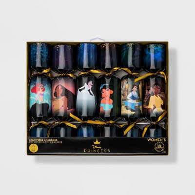 Women's Disney Princess 6pk Surprise Crackers Low Cut Socks - Assorted Colors 4-10