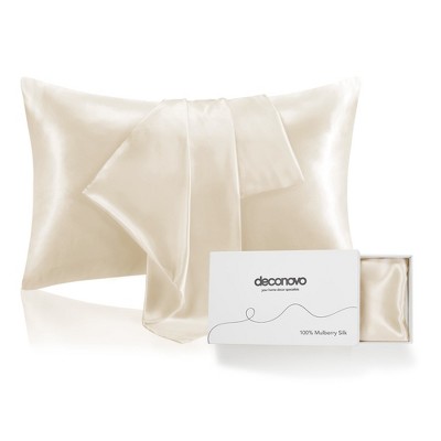 Deconovo 100% Mulberry Silk Pillowcase – 22 Momme