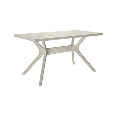 Verso 60'' White Sand Solid Wood Dining Table