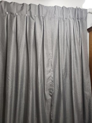 Set Of 2 Loha Linen Braided Tab Top Window Curtain Panel - Exclusive ...