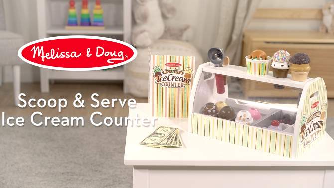 Melissa &#38; Doug Scoop &#38; Serve Ice Cream Counter, 2 of 19, play video