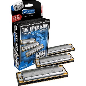 Hohner 590 Big River Harp Pro Pack - MS-Series Harmonicas - 1 of 2