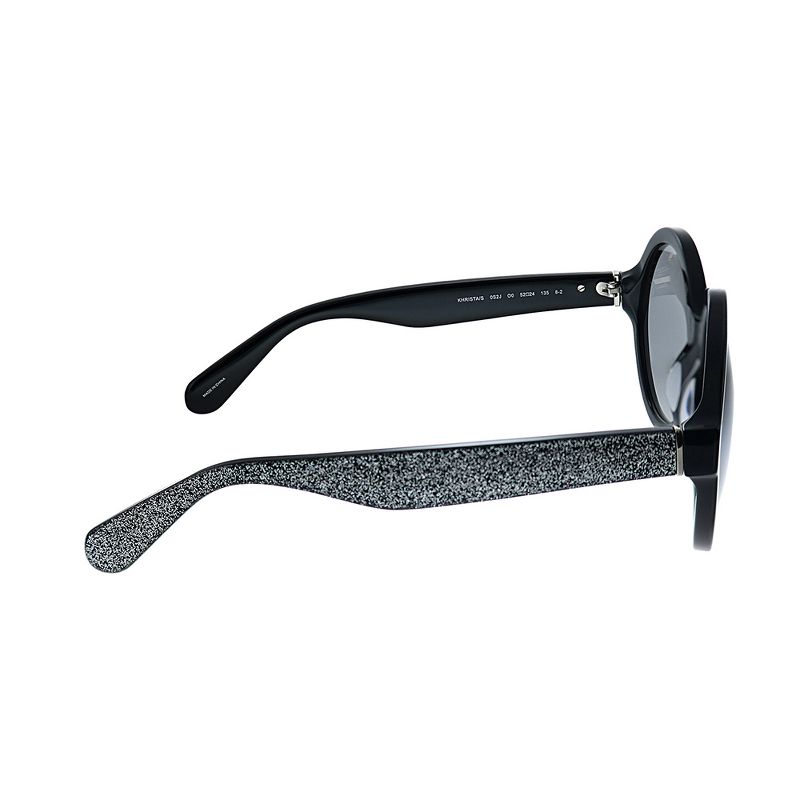 Kate Spade Khrista/S S2J O0 Womens Round Sunglasses Shiny Black 52mm, 3 of 4