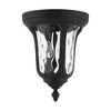 Livex Lighting Oxford 2 - Light Flush Mount in  Textured Black - 3 of 4